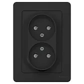 Розетка Systeme Electric Blanca встраиваемая антрацит со шторками (BLNRS000126) Розетка Systeme Electric Blanca встраиваемая антрацит со шторками (BLNRS000126)