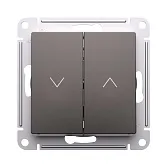 Выключатель жалюзи Systeme Electric AtlasDesign двухклавишный встраиваемый мокко (ATN000619) Выключатель жалюзи Systeme Electric AtlasDesign двухклавишный встраиваемый мокко (ATN000619)