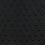 /Гибкая черепица Docke PIE EURASIA/ ШЕСТИГРАННИК/ Чёрный