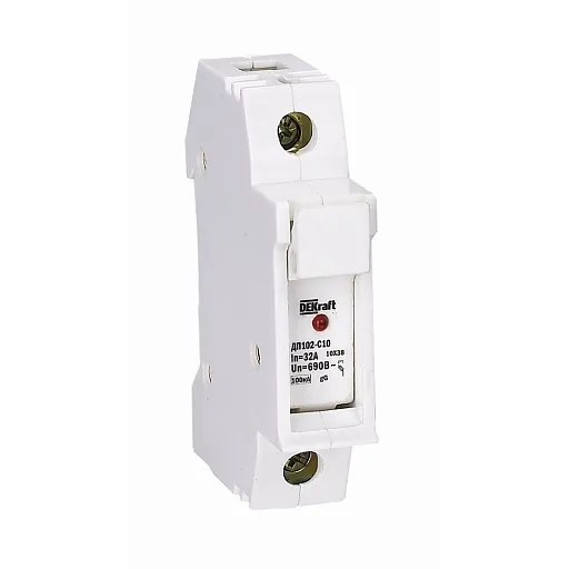 Держатель плавких предохранителей Dekraft ПЦ-102 1P 32А 500 В (21383DEK)