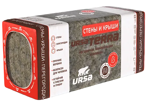 Утеплитель Ursa Terra 100x610x1250 мм 3,81 кв. м Утеплитель Ursa Terra 100x610x1250 мм 3,81 кв. м