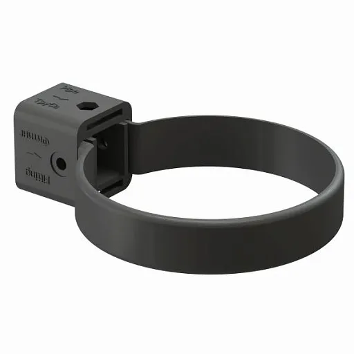 Хомут трубы Docke Premium пластиковый d85 мм графитовый серый RAL 7024 Хомут трубы Docke Premium пластиковый d85 мм графитовый серый RAL 7024