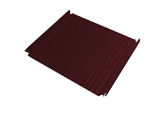 Кликфальц 0,5 мм Grand Line Double Pro Gofr с пленкой на замках красное вино RAL 3005 satin Кликфальц 0,5 мм Grand Line Double Pro Gofr с пленкой на замках красное вино RAL 3005 satin