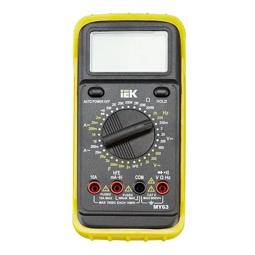Мультиметр портативный IEK Professional MY63 (TMD-5S-063) Мультиметр портативный IEK Professional MY63 (TMD-5S-063)