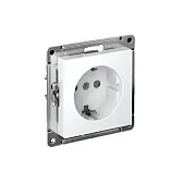 Розетка Systeme Electric AtlasDesign встраиваемая белая с заземлением (ATN000143S) Розетка Systeme Electric AtlasDesign встраиваемая белая с заземлением (ATN000143S)