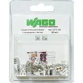 Клемма на 2 провода Wago 2273-242 0,5-2,5 кв. мм самозажимная с пастой (20 шт.)