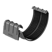 Docke STAL PREMIUM Соединитель желобов D125 (Графит 7024)