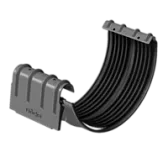 Docke STAL PREMIUM Соединитель желобов D125 (Графит 7024)