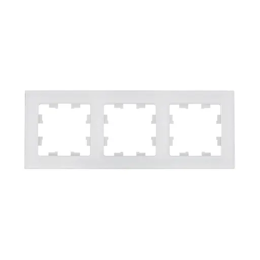 Рамка Systeme Electric AtlasDesign Nature трехместная белая (ATN360103) Рамка Systeme Electric AtlasDesign Nature трехместная белая (ATN360103)