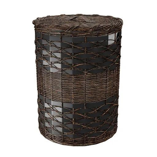 Корзина для белья WasserKraft Bever 450х420х560 мм 48,4 л коричневая (WB-240-L) Корзина для белья WasserKraft Bever 450х420х560 мм 48,4 л коричневая (WB-240-L)
