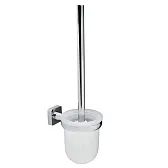 Ершик для унитаза WasserKraft Lippe подвесной стекло/металл хром (K-6527)