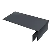 J-фаска металлическая Grand Line графитово-серая RAL 7024 2 м J-фаска металлическая Grand Line графитово-серая RAL 7024 2 м