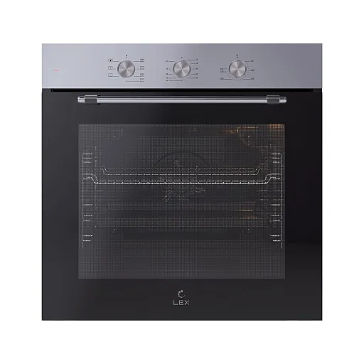 Духовой шкаф электрический встраиваемый Lex EDP 670 IX MAX 595 мм серый