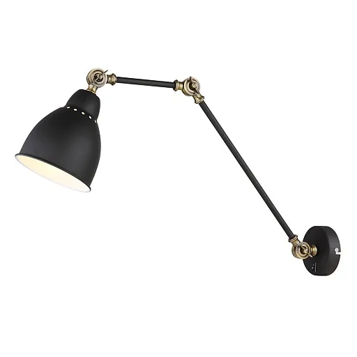 Бра Arte Lamp Braccio E27 60 Вт 220 В черное IP20 (A2055AP-1BK) Бра Arte Lamp Braccio E27 60 Вт 220 В черное IP20 (A2055AP-1BK)