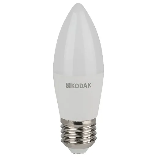 Лампа светодиодная Kodak E27 3000К 11 Вт 990 Лм 170-265 В свеча B35 матовая Лампа светодиодная Kodak E27 3000К 11 Вт 990 Лм 170-265 В свеча B35 матовая