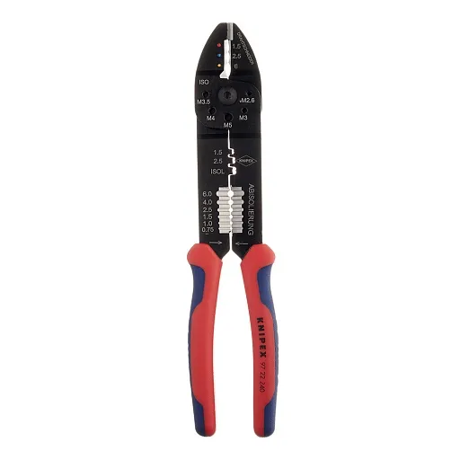 Пресс-клещи для обжима наконечников 0,5-6 кв.мм Knipex Пресс-клещи для обжима наконечников 0,5-6 кв.мм Knipex
