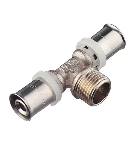Тройник Valtec 16(пресс) х 1/2 НР(ш) х 16(пресс) (VTm.233.N.160416) Тройник Valtec 16(пресс) х 1/2 НР(ш) х 16(пресс) (VTm.233.N.160416)