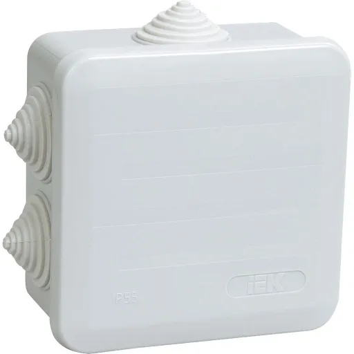 Коробка распределительная 100х100х50 мм IP44 IEK (UKOZ11-100-100-050-K41-44)