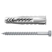 Дюбель универсальный Fischer UX 10x60 мм нейлон с шурупом (4 шт.) Дюбель универсальный Fischer UX 10x60 мм нейлон с шурупом (4 шт.)