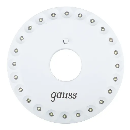 Фонарь кемпинговый Gauss светодиодный 24 LED 5 Вт на батарейках AA пластик с магнитом и карабином (GF003) Фонарь кемпинговый Gauss светодиодный 24 LED 5 Вт на батарейках AA пластик с магнитом и карабином (GF003)