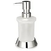 Дозатор для мыла WasserKraft Donau настольный стекло матовый/хром (K-2499) Дозатор для мыла WasserKraft Donau настольный стекло матовый/хром (K-2499)