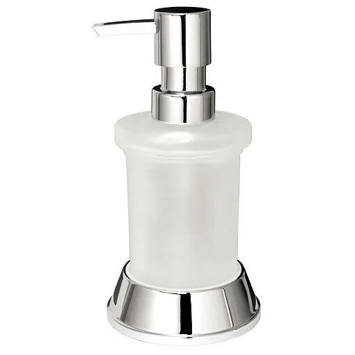 Дозатор для мыла WasserKraft Donau настольный стекло матовый/хром (K-2499) Дозатор для мыла WasserKraft Donau настольный стекло матовый/хром (K-2499)