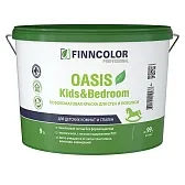 Краска моющаяся Finncolor Oasis Kids&Bedroom глубокоматовая база A белая 9 л Краска моющаяся Finncolor Oasis Kids&Bedroom глубокоматовая база A белая 9 л