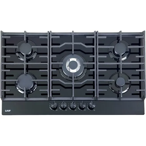 Варочная панель газовая Lauf PG-907BL 5 конфорок черная