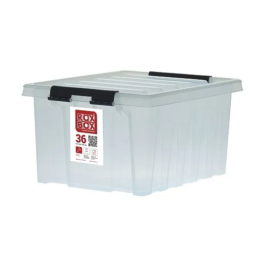 Контейнер для хранения Rox Box (036-00.07) 500х390х255 мм 36 л с крышкой Контейнер для хранения Rox Box (036-00.07) 500х390х255 мм 36 л с крышкой