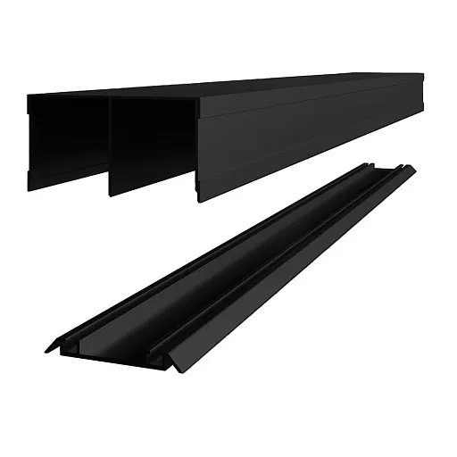 Комплект направляющих Elegant черный 80х2700 мм Комплект направляющих Elegant черный 80х2700 мм