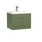Тумба под раковину Cersanit Classic 60 см подвесная зеленая матовая (69089)