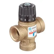 Клапан термостатический Stout подмешивающий 3/4 ВР(г) для отопления и ГВС 35-60 °С KVs 1,6 (SVM-0110-166020) Клапан термостатический Stout подмешивающий 3/4 ВР(г) для отопления и ГВС 35-60 °С KVs 1,6 (SVM-0110-166020)