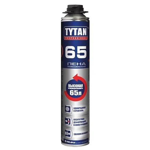 Пена монтажная Tytan 65 O2 профессиональная 750 мл