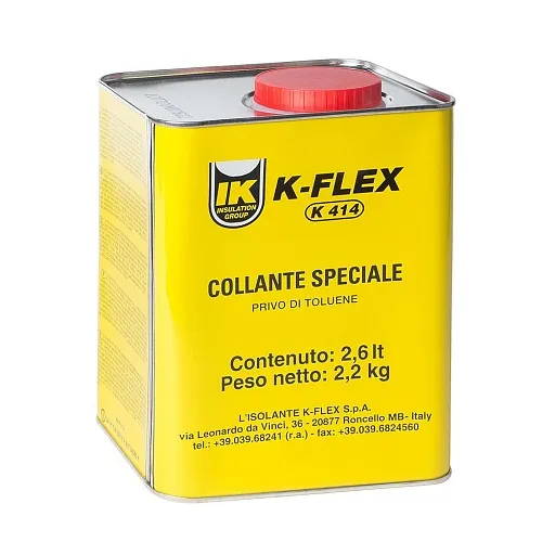 Клей контактный каучуковый K-FLEX К-414+ для трубной изоляции 2,6 л Клей контактный каучуковый K-FLEX К-414+ для трубной изоляции 2,6 л