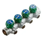 Коллектор Stout 1 ВР(г) х 4 выхода 1/2 НР(ш) х 1 НР(ш) регулирующий (SMB-6850-011204) Коллектор Stout 1 ВР(г) х 4 выхода 1/2 НР(ш) х 1 НР(ш) регулирующий (SMB-6850-011204)