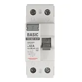 УЗО EKF Basic ВДТ-40 63А 1P+N тип AC 300 мА 4,5 кА (elcb-2-63-300e-sim)