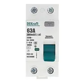 УЗО Dekraft УЗО-03 63А 1P+N тип AC 300 мА 6 кА компактное (14228DEK)
