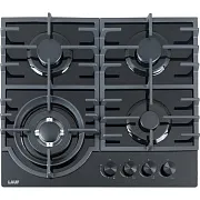 Варочная панель газовая Lauf PG-619BL 4 конфорки черная