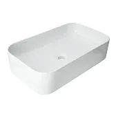 Раковина Sanita Lux Infinity Slim 60 см накладная белая (WB.CT/Infinity/60-N.Slim/WHT.G/S1)