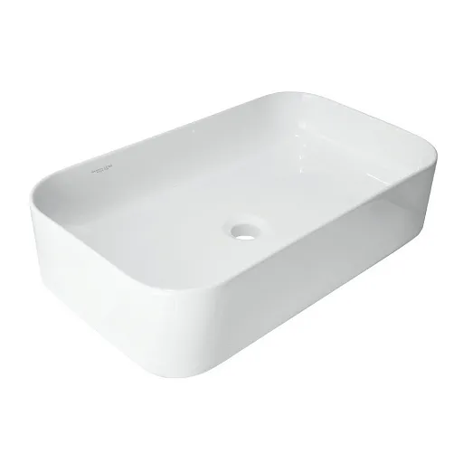 Раковина Sanita Lux Infinity Slim 60 см накладная белая (WB.CT/Infinity/60-N.Slim/WHT.G/S1)
