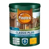 Антисептик Pinotex/Omnitex Classic Plus 3 в 1 декоративный для дерева сосна 0,9 л