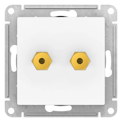 Розетка аудио Systeme Electric AtlasDesign встраиваемая лотос (ATN001387)