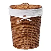 Корзина для белья WasserKraft Leine 460х460х570 мм 89 л коричневая (WB-350-L) Корзина для белья WasserKraft Leine 460х460х570 мм 89 л коричневая (WB-350-L)