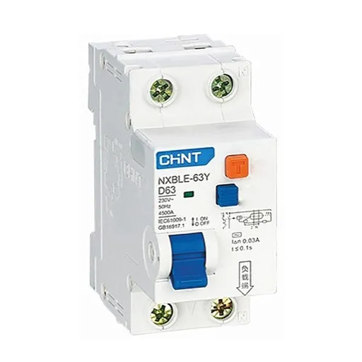 Автомат дифференциальный Chint NXBLE-63Y 25А 1P+N тип AC 30 мА 4,5 кА компактный (105544)
