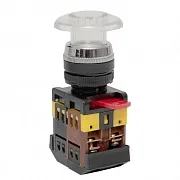 Кнопка грибок EKF PROxima AELA-22 230 В 1NO+1NC IP40 без фиксации с подсветкой белая (pbn-aela-1w-220)