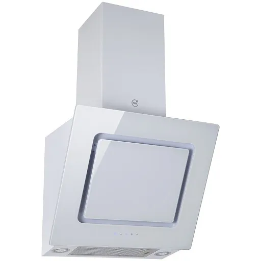 Кухонная вытяжка наклонная MBS Camellia 160 Glass White 60 см белая Кухонная вытяжка наклонная MBS Camellia 160 Glass White 60 см белая