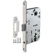 Замок врезной Fuaro PLASTP85C-50 SN для межкомнатной двери под цилиндр матовый никель Замок врезной Fuaro PLASTP85C-50 SN для межкомнатной двери под цилиндр матовый никель