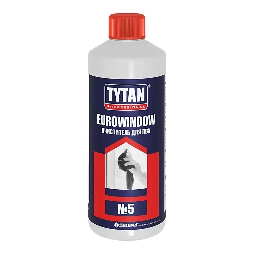 Очиститель для ПВХ Tytan Professional Eurowindow №5 прозрачный 950 мл Очиститель для ПВХ Tytan Professional Eurowindow №5 прозрачный 950 мл