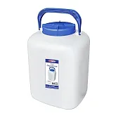 Фляга ЭльфПласт Aqualine 20 л пластиковая с крышкой белая Фляга ЭльфПласт Aqualine 20 л пластиковая с крышкой белая
