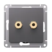 Розетка аудио Systeme Electric AtlasDesign встраиваемая базальт (ATN001487) Розетка аудио Systeme Electric AtlasDesign встраиваемая базальт (ATN001487)